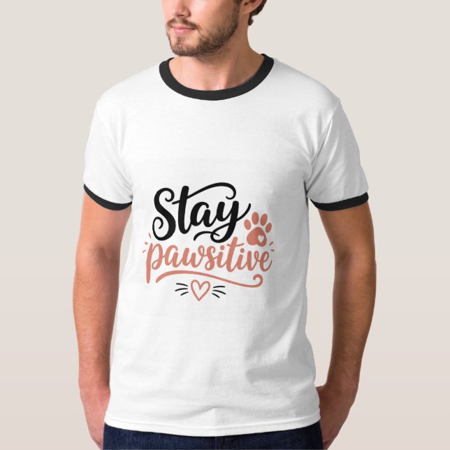 Camiseta Fique Pawsitivo (Frente)
