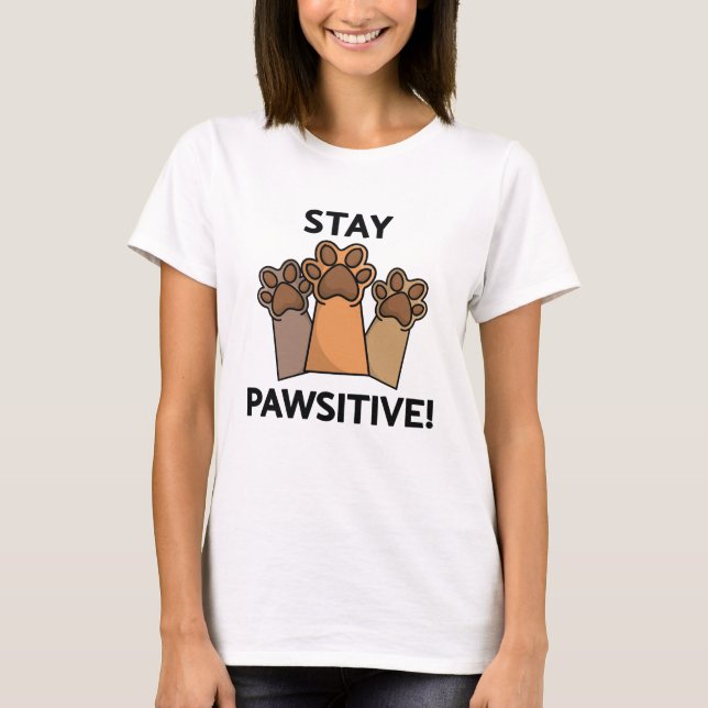 Camiseta Fique Pawsitivo (Frente)