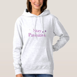 Camiseta Fique Pawsitivo Cute Cat Doodle Citação Motivacion