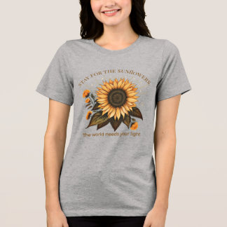 Camiseta "Fique pelas Girassóis" Prevenção ao Suicídio