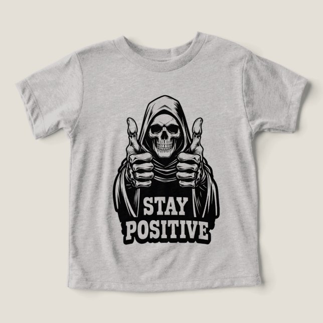 Camiseta Fique Positivo (Design frontal)