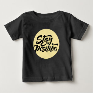 Camiseta Fique Positivo Amarelo