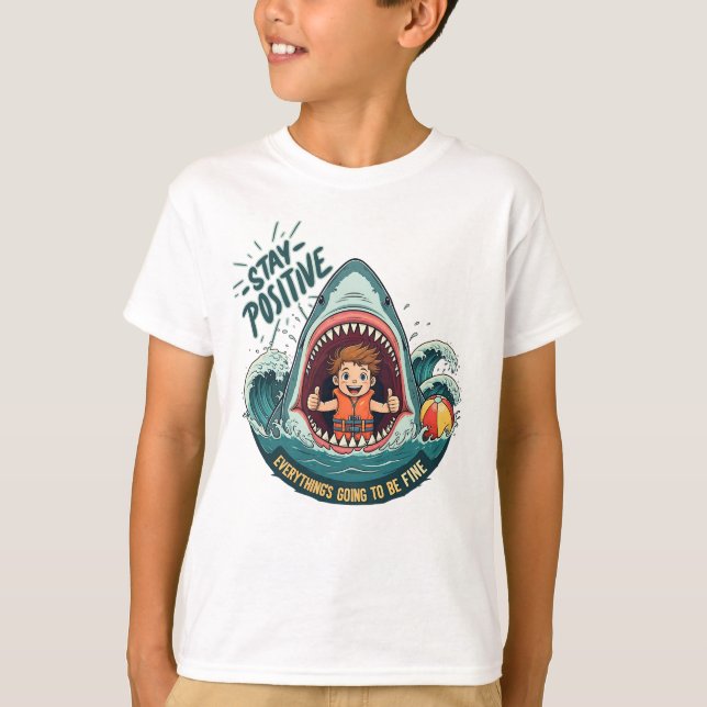 Camiseta FIQUE POSITIVO: Tudo vai ficar bem (Frente)