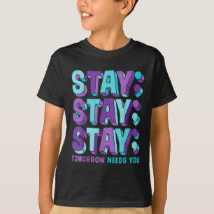 Camiseta Fique Prevenção Conscientização Saúde Mental Suicí