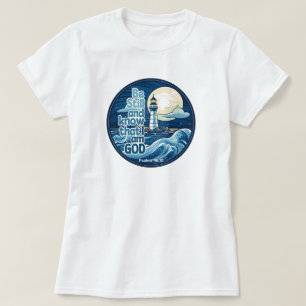 Camiseta Fique quieto e saiba que eu sou Deus Bíblia Verso