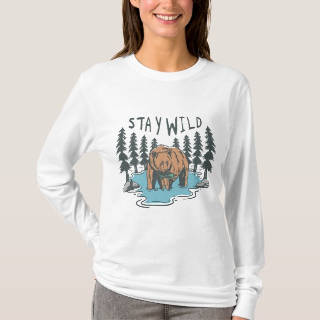 Camiseta Fique Selvagem (Frente)