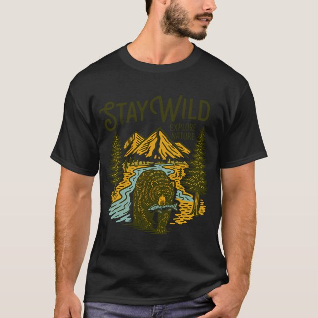 Camiseta Fique Selvagem (Frente)