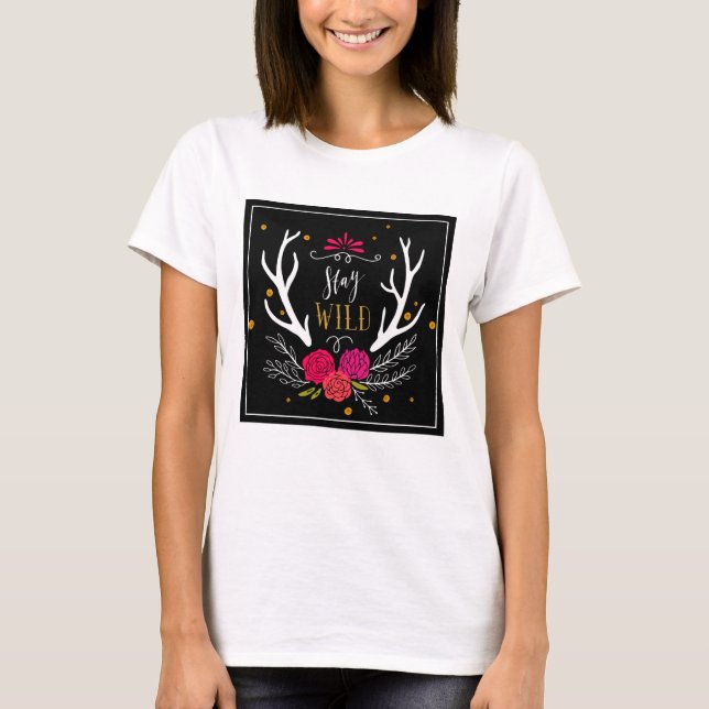 Camiseta Fique Selvagem (Frente)