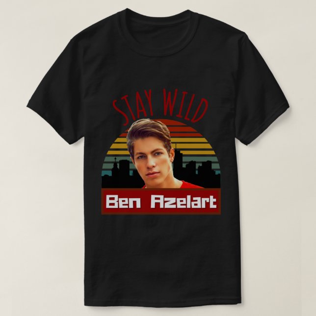 Camiseta Fique selvagem, Ben Azelart (Frente do Design)