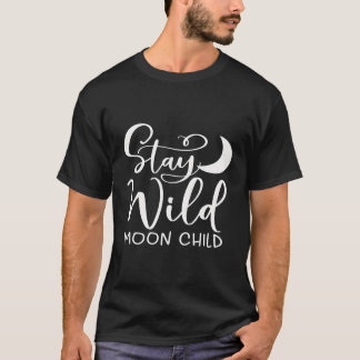 Camiseta Fique Selvagem Criança da Lua Boho