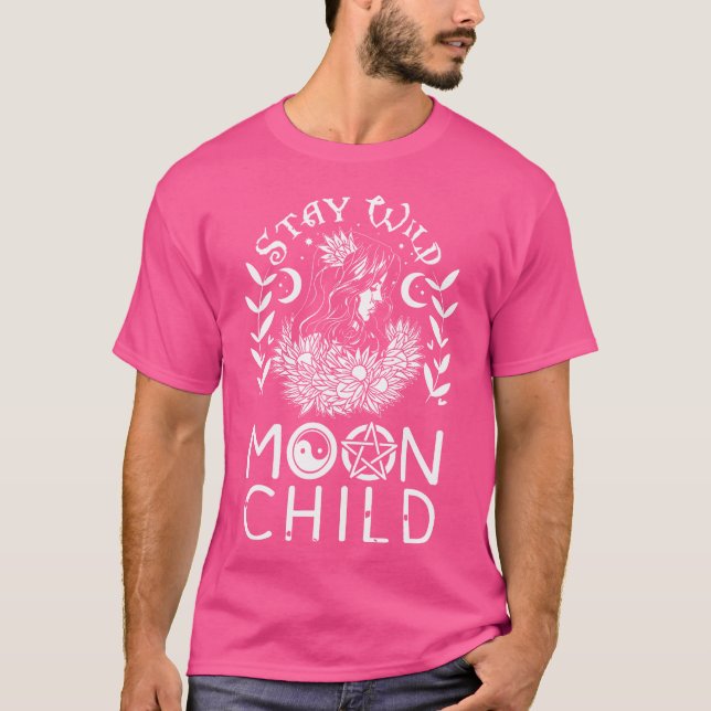 Camiseta Fique Selvagem Criança da Lua Bruxa da Mama Bruxar (Frente)