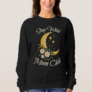 Camiseta Fique Selvagem Criança da Lua   Crescente Boho com