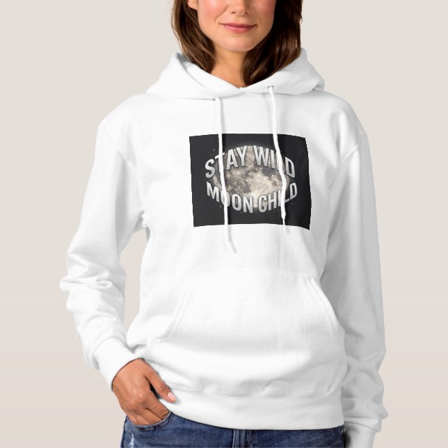 Camiseta Fique Selvagem Criança da Lua Lua Cheia (Frente)