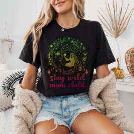 Camiseta Fique Selvagem Criança Gradiente Celestial Testemu