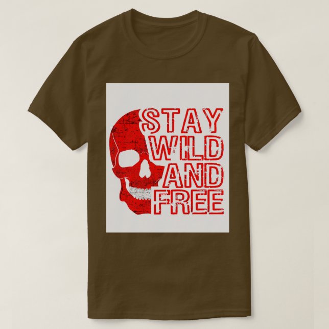 CAMISETA FIQUE SELVAGEM E LIBERTE 1 (Frente do Design)