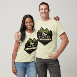 Camiseta Fique selvagem e livre