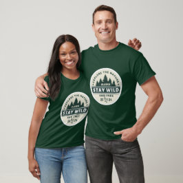 Camiseta Fique selvagem e livre