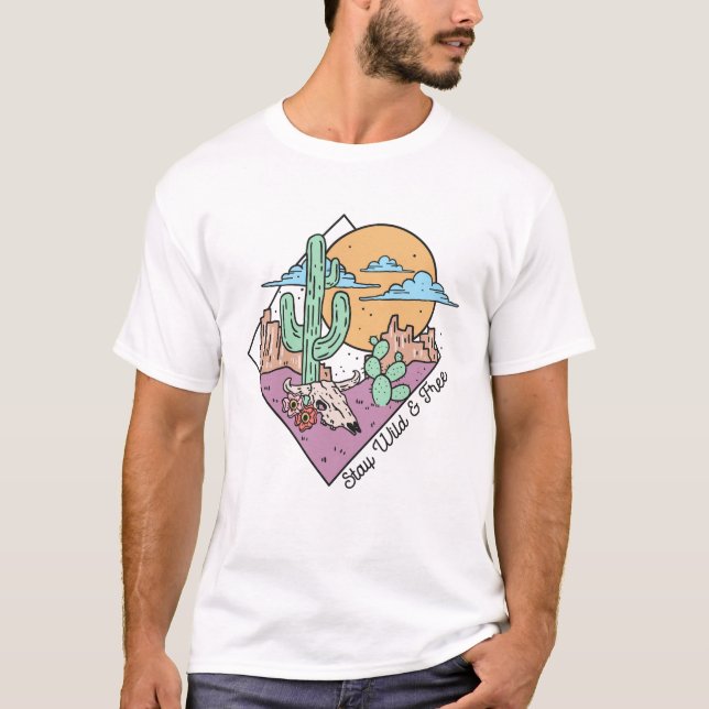 Camiseta Fique Selvagem E Livre (Frente)