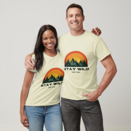 Camiseta Fique Selvagem e Livre