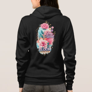 Camiseta Fique Selvagem Flor de Rosa Motivacional Crescer e