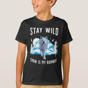 Camiseta Fique Selvagem Lobo Ártico