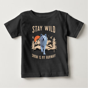 Camiseta Fique Selvagem Lobo Ártico