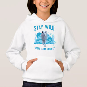 Camiseta Fique Selvagem Lobo Ártico