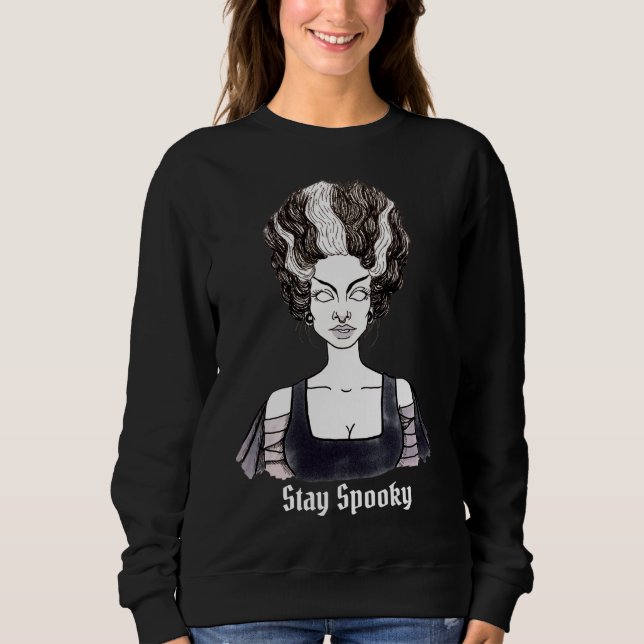 Camiseta Fique Spooky - Noiva de Frankenstein (Frente)