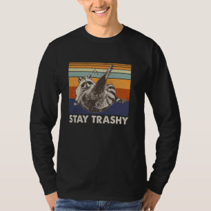 Camiseta Fique Trashy Funny Raccoon Trash Panda Raccoon Mem