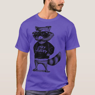 Camiseta Fique Trashy Raccoon