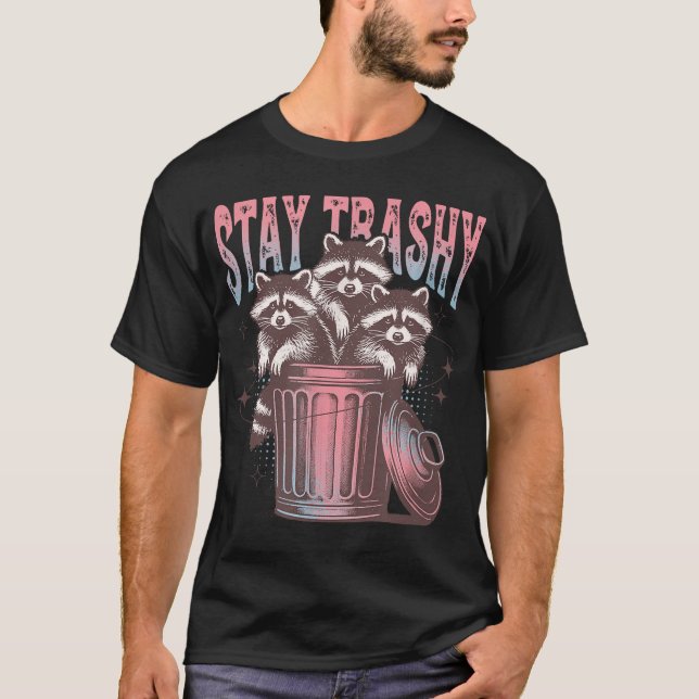 Camiseta Fique Trashy Raccoon (Frente)