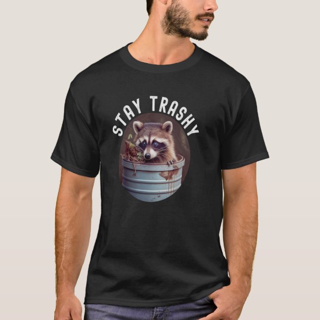 Camiseta Fique Trashy Raccoon 7 (Frente)