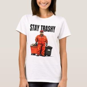 Camiseta Fique Trashy Trump Garge Eleitores Mega 2024