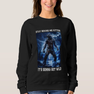 Camiseta Fiquem Atrás De Mim Gatinho Chorão Do Lobisomem
