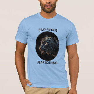 Camiseta Fiquem com medo feroz de não ter pantera preta