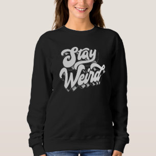 Camiseta Fiquem Estranhos! Retro-Script Divertido Vintage V