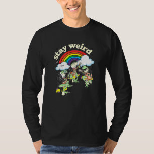 Camiseta Fiquem Estranhos! Sapos Bonitos Guitarra Banjo e R