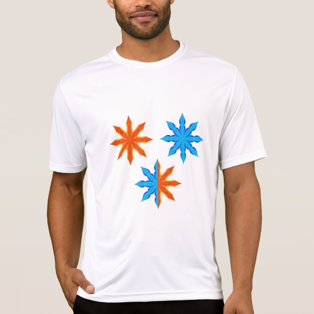 Camiseta Fire and Ice Eight Point Stars (Frente)