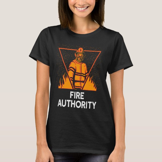 Camiseta Fire Authority Fire Department School Firefighting (Frente)