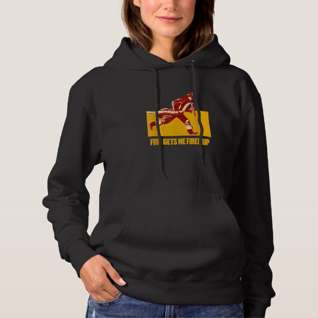 Camiseta Fire Gets Me Fired Up  Firefighter Humor Fireman M (Frente)