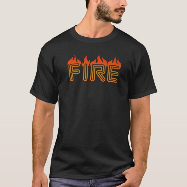 Camiseta Fire Halloween Costume FIRE and ICE Matching Coupl (Frente)