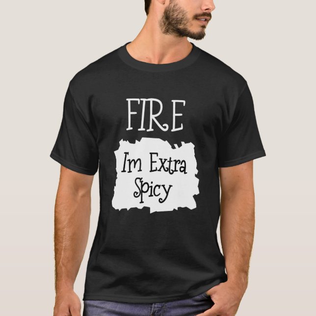 Camiseta Fire Hot Packet Taco Eu sou muito picante Hallowee (Frente)