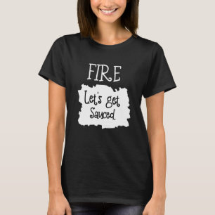 Camiseta Fire Hot Packet Taco Obtenha o Dia das Bruxas