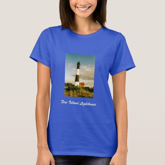 Camiseta 'Fire Island Lighthouse @ Sunset' Mulhere (Frente)