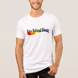 Camiseta Fire Island Pines Orgulho Gráfico Arco-íris LGB Va