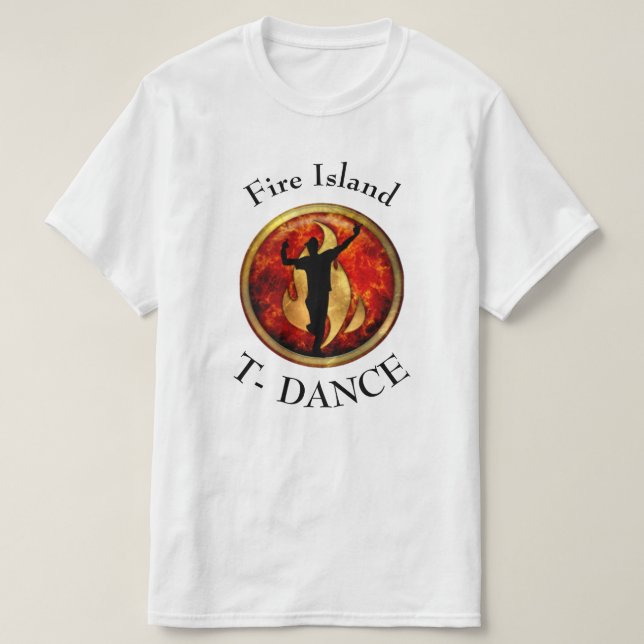Camiseta Fire Island T-Dance (Frente do Design)