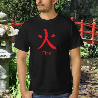 Camiseta Fire Japanese Kanji