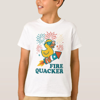 Camiseta Fire Quacker Toddler Tee - Crianças Divertidas e R