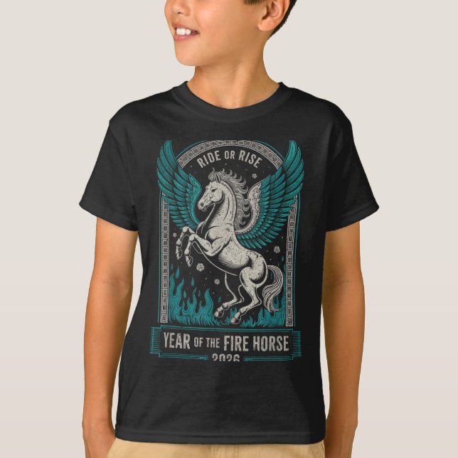 Camiseta Fire Year Of The Horse – Chinese Zodiac New Year 2 (Frente)