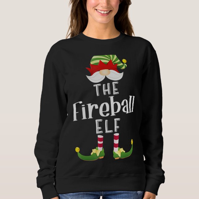 Camiseta Fireball Elf Group Christmas Funny Pajama P Y (Frente)